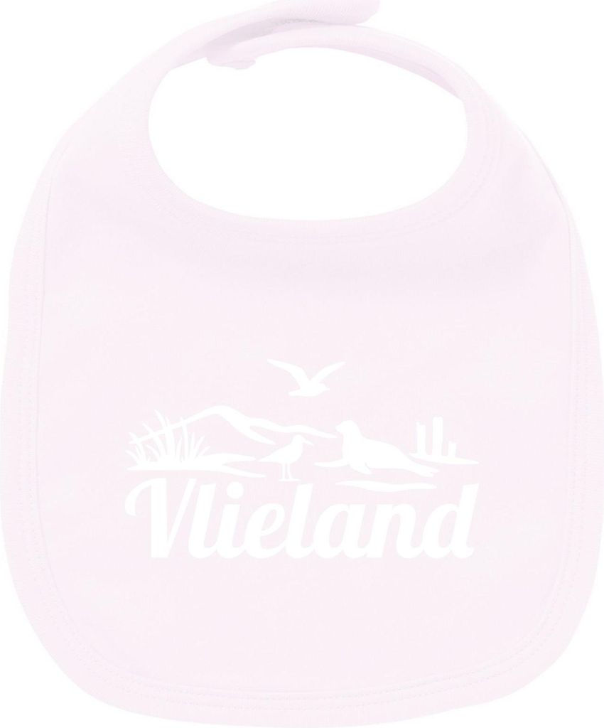 Huuraa Unisex Babylatz Vlieland Niederlande Geschenk Babypink Baumwolle Vlieland Mitbringsel