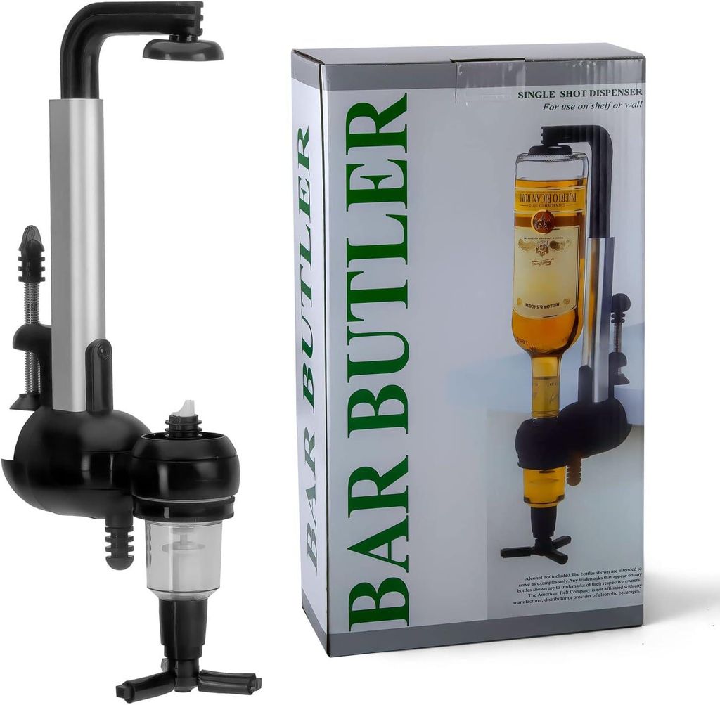 Profi Barbutler Flaschenhalter Getränkespender mit Dosierer