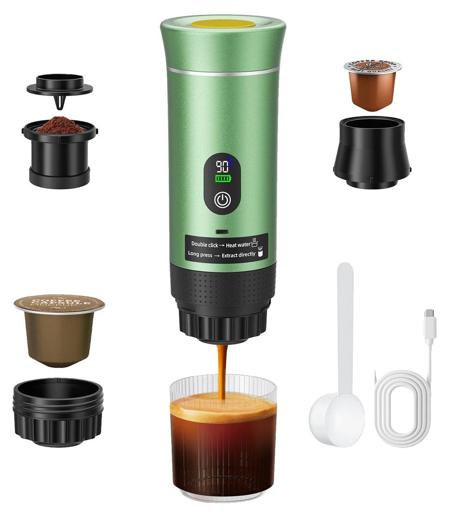 Přenosný espresovač, různé možnosti přípravy, rychlý ohřev, Obrázek produktu 
