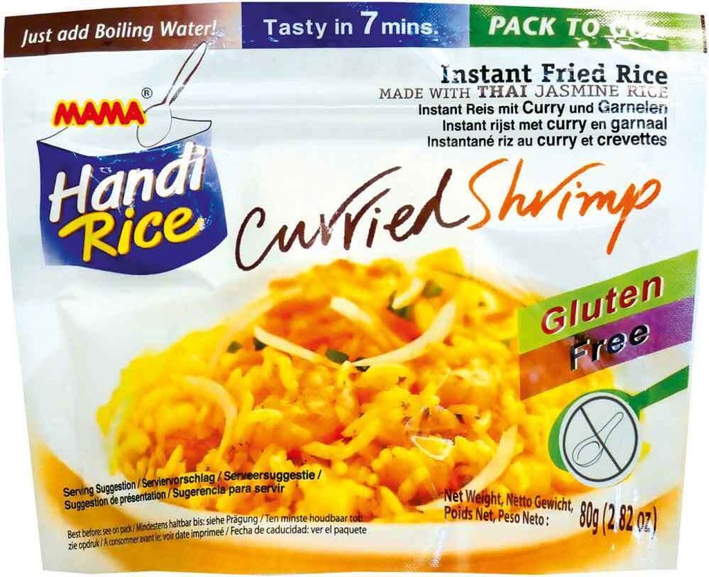 Mama Instant Reis Curried Shrimps 80g Produktbild 