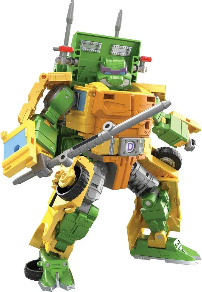 Transformers Party Wallop TMNT avec 4 Têtes de Tortues Interchangeables