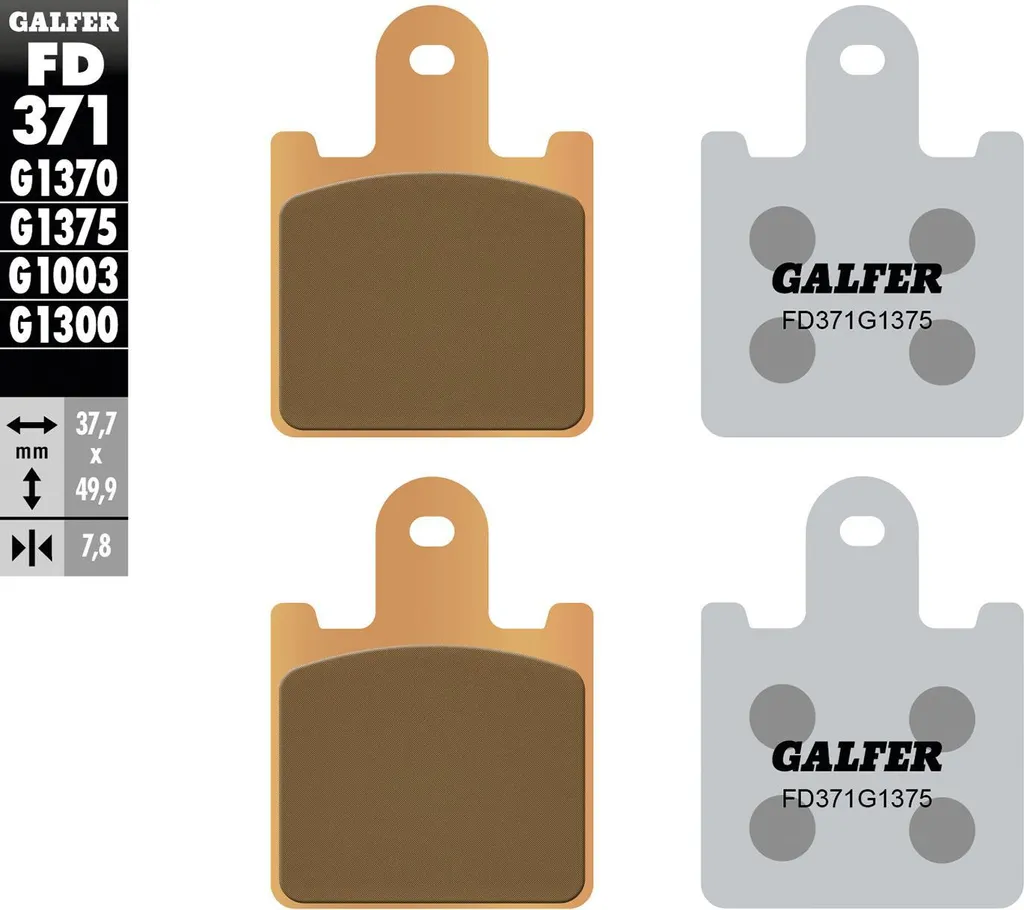 Plaquette de frein Galfer FD371 G1375 - Performance VTT Haute Qualité