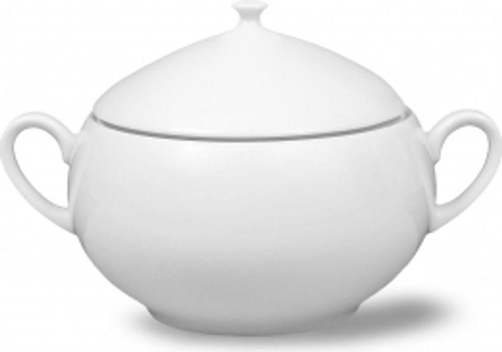 Thun 1794 Suppenschüssel, 2,5 l, Tschechisches Porzellan, Opal, weiß, Thun