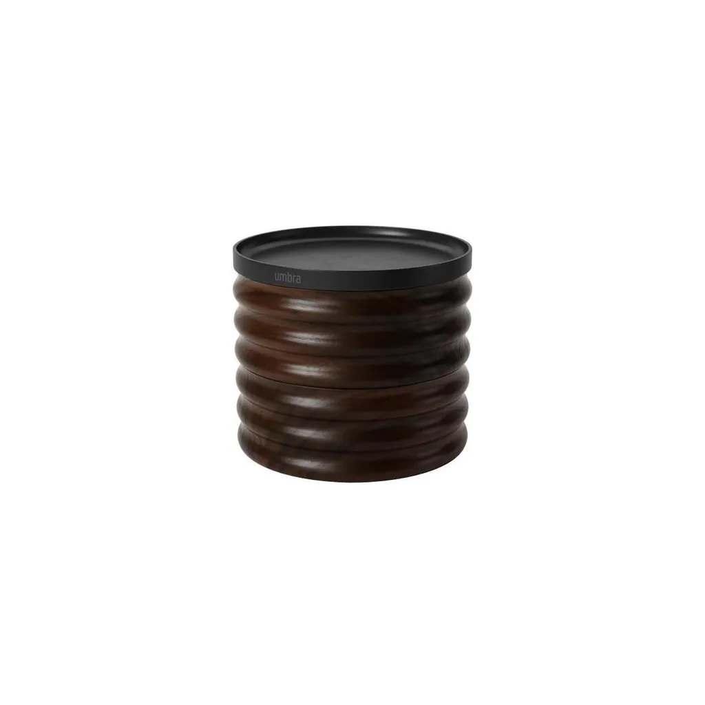 Boîte à bijoux Tesora pour table de chevet - Rangement design en noyer