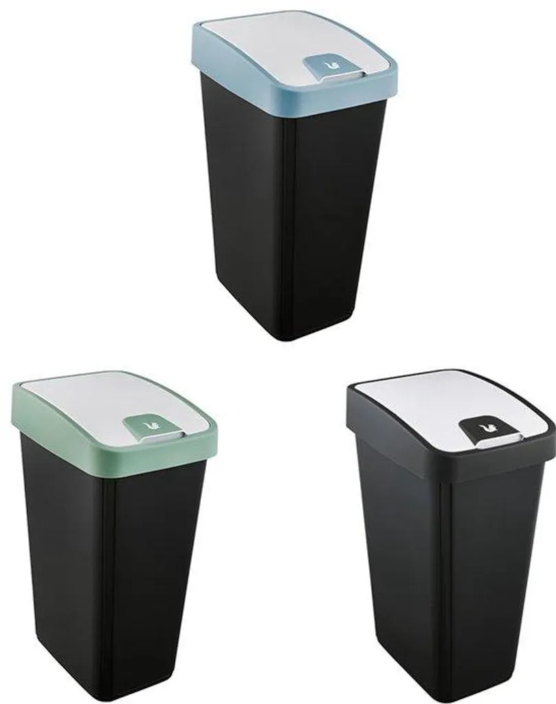 Bac de rangement 45L à couvercle rabattable Wertbox Magne coloris assortis