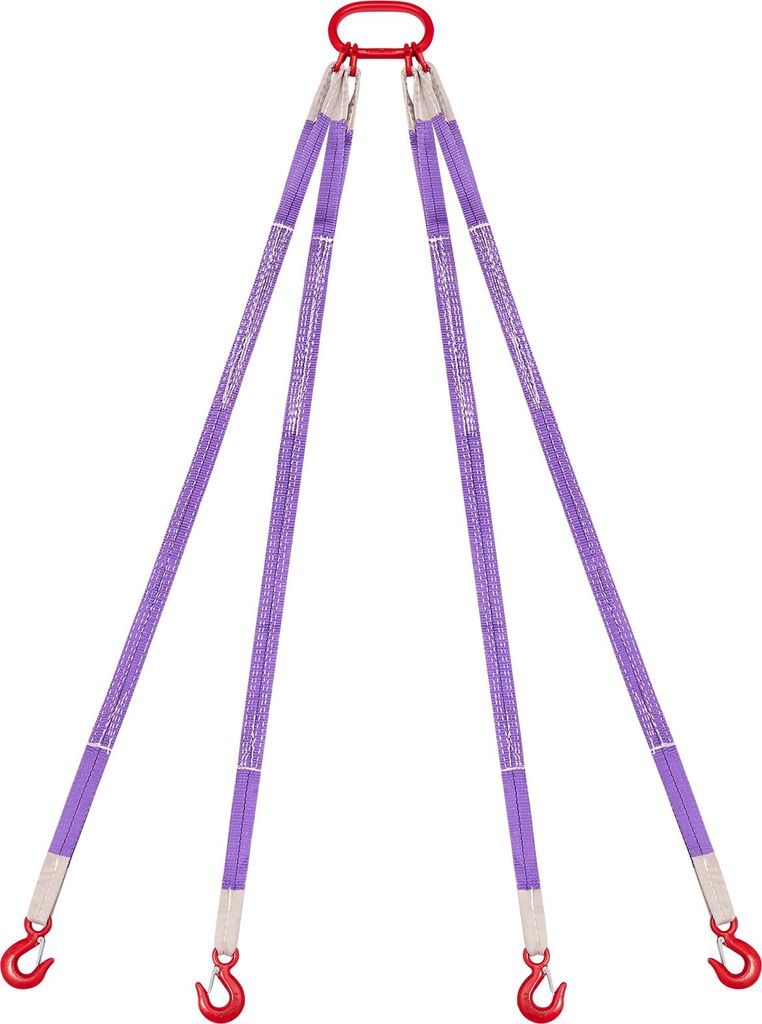VEVOR Gehänge, 4 Strang, Polyester-Hebeschlinge mit Haken, Produktbild 