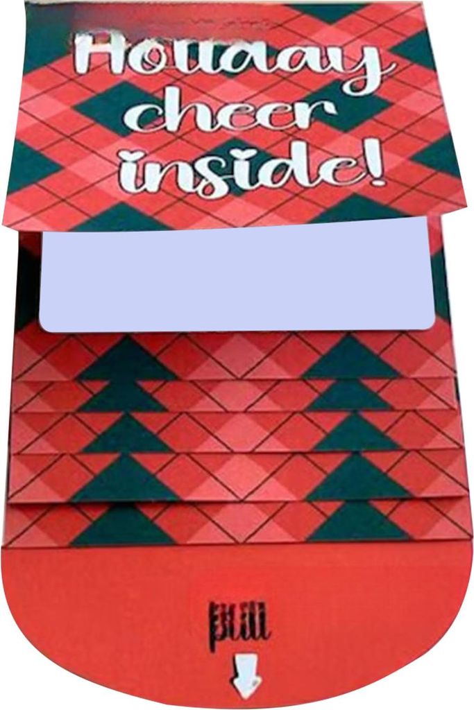 Handgefertigtes Weihnachtskartenheft mit ausziehbarem Design – ein tolles Geschenk für die Weihnachtsfeier!