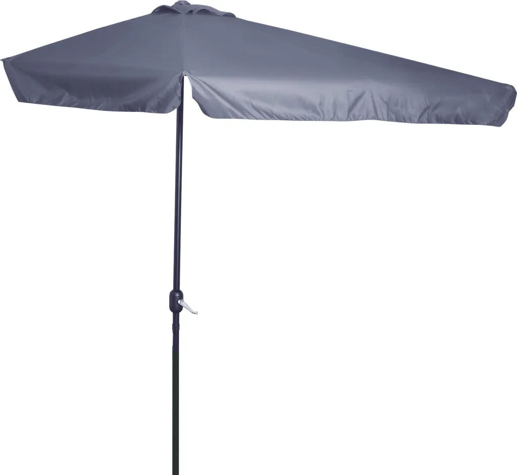 Parasol pour petit balcon et loggia Outsunny gris adossable 2,3 x 1,3 m