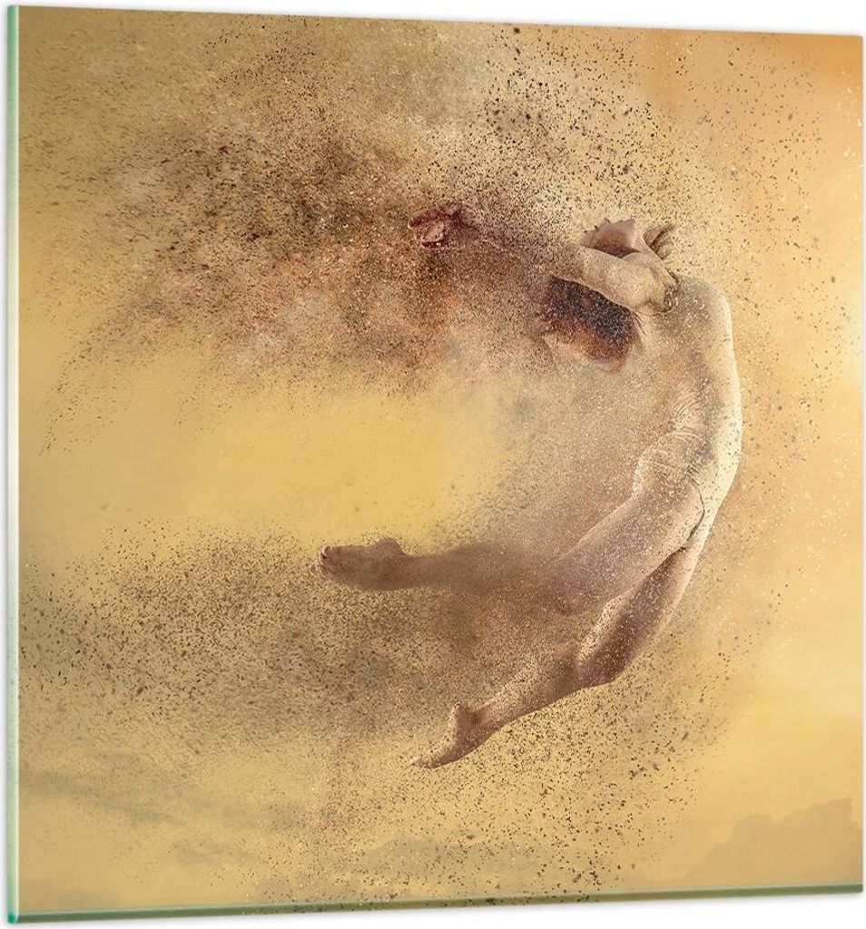 Bilder auf glas - Frau Abstraktion - 30x30cm - Glasbilder - Wandbilder - Kunstdruck - zum Aufhängen bereit - Wanddekoration aus Glas - Glas Bilder...