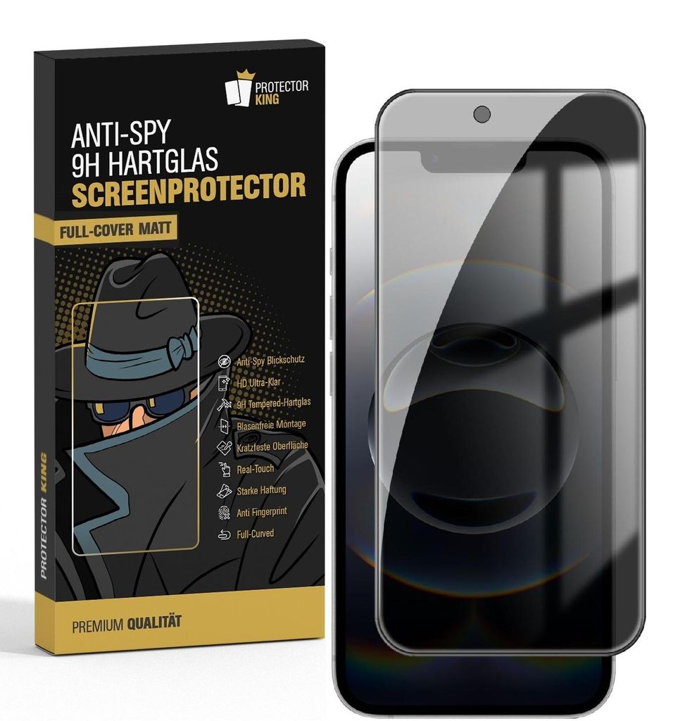 6x Blickschutz 9H Panzerglas für iPhone 17e Full-Screen Protector Anti-Spy Anti-Reflex matt entspiegelt Schutzglas Displayschutz
