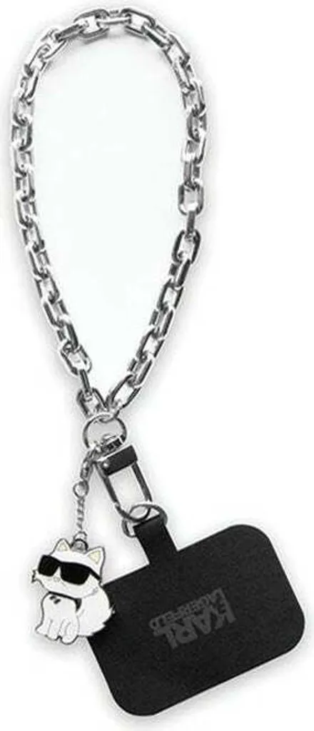 Cinturino Smartphone Universale Karl Lagerfeld Choupette Argento Metal