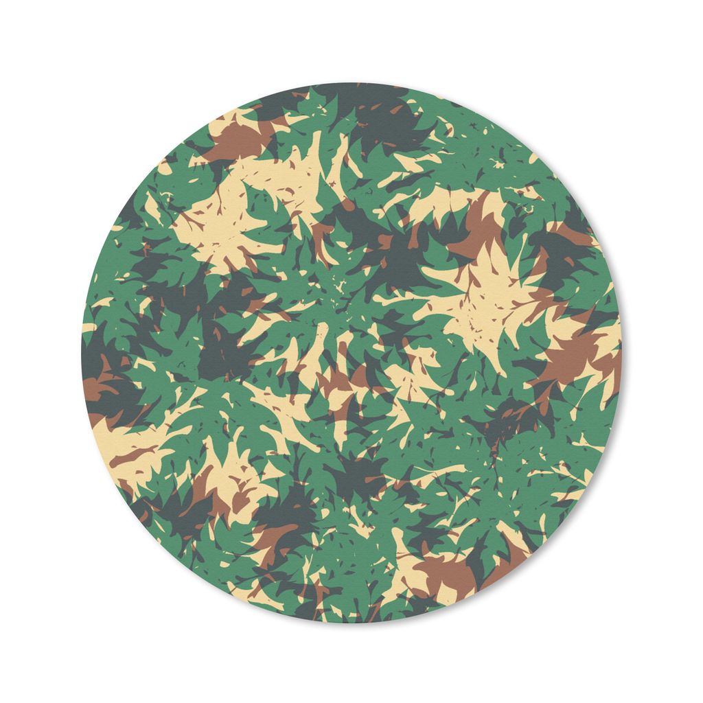 MuchoWow Mauspad Mousepad Muster - Dschungel - Camouflage 40x40 cm - Mousepads - Maus Mat - Pad - Mausunterlage - Schreibtisch Accessoires