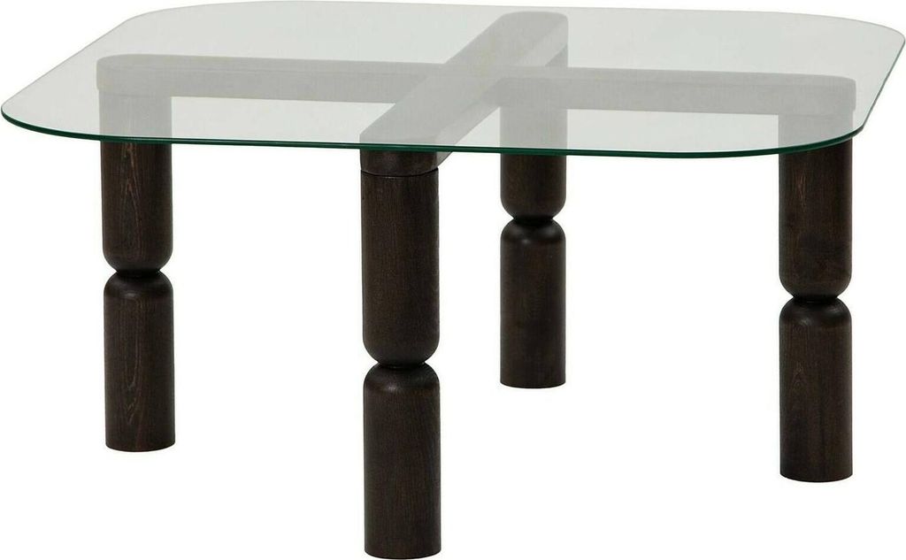 Gran - Couchtisch, 80x80x40h cm Anthrazit, Magazinhalter