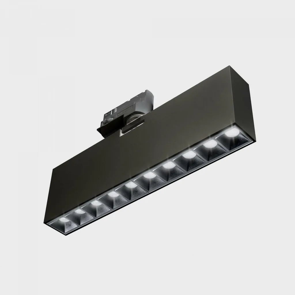 Éclairage accentuation pour rail NSES Noir 20W 15D 3000K CRI 90