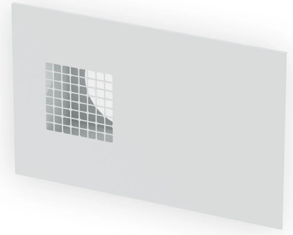 Grille Zehnder ComfoEdge Dupla RAL 9016 blanche DN 125 air à gauche