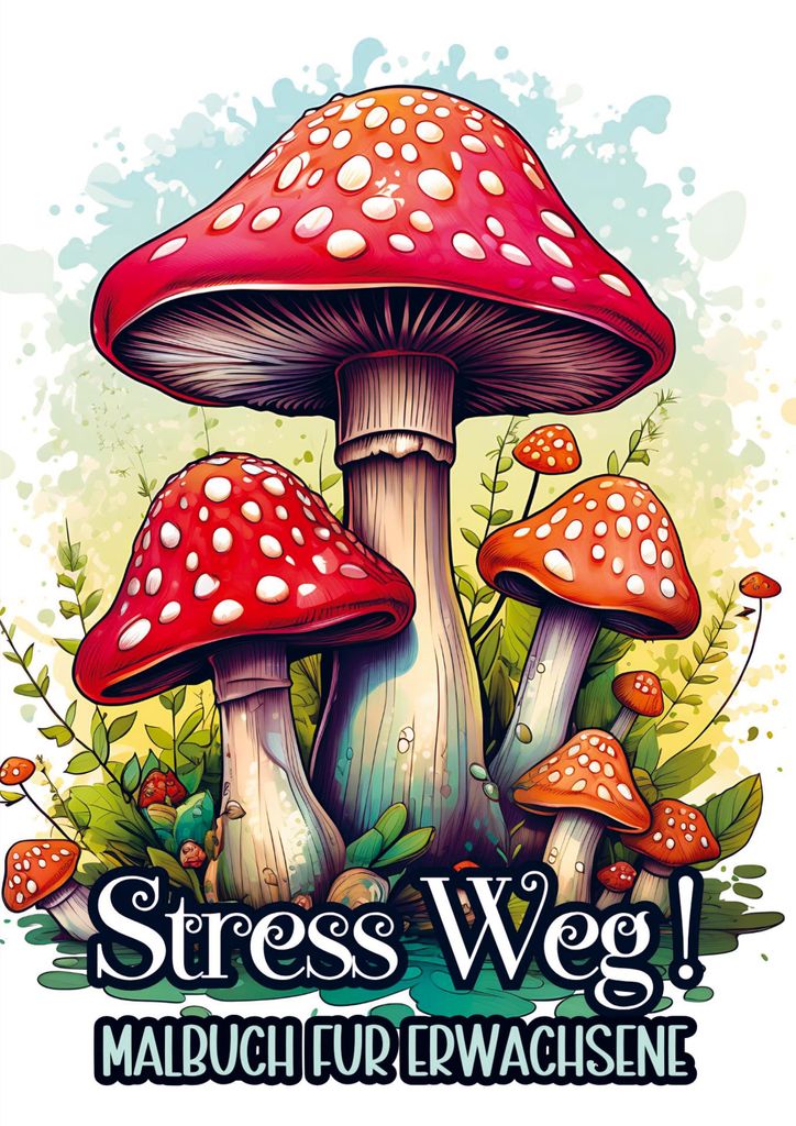 Malbuch für Erwachsene - Stress Weg! Produktbild 