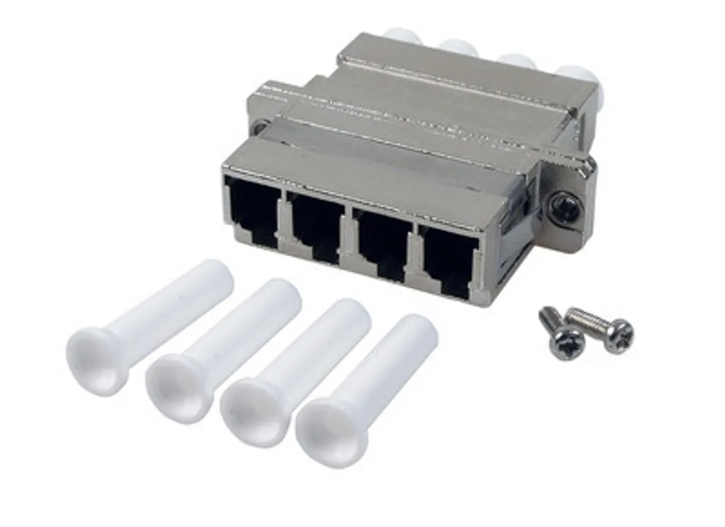 Raccord LC Quad SM en métal pour déploiement fibre optique FTTH