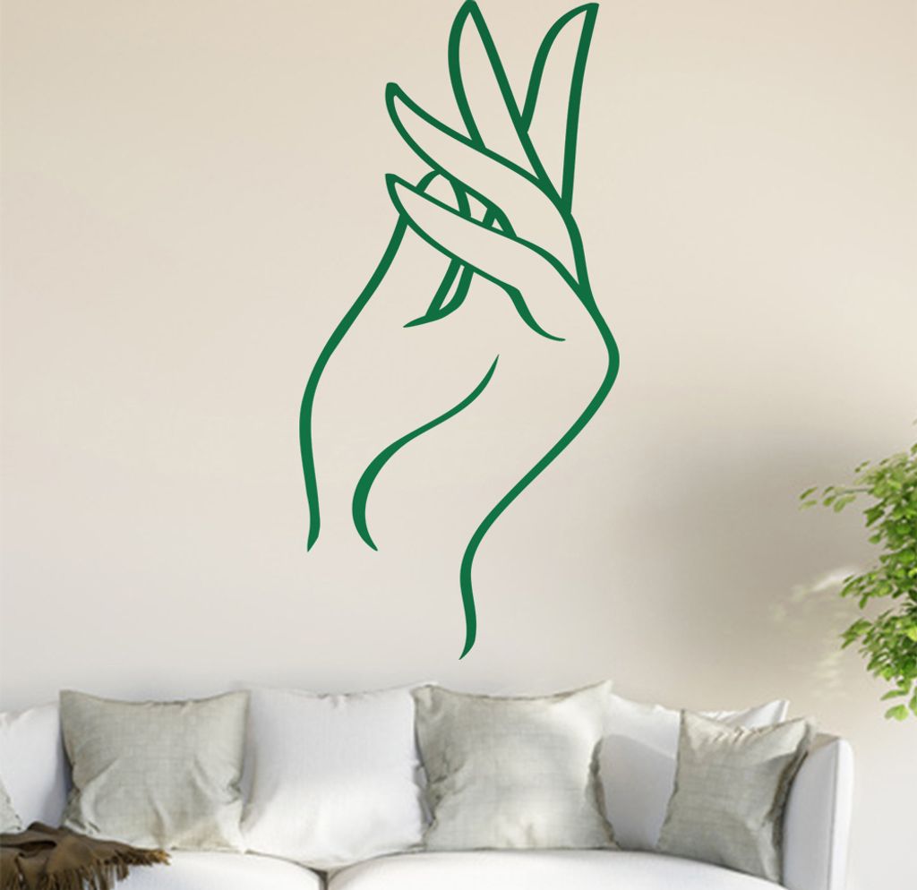 Beauty Style Wandtattoo in 6 Größen - Wandaufkleber Wall Sticker - Dekoration, Küche, Wohnzimmer, Schlafzimmer, Badezimmer