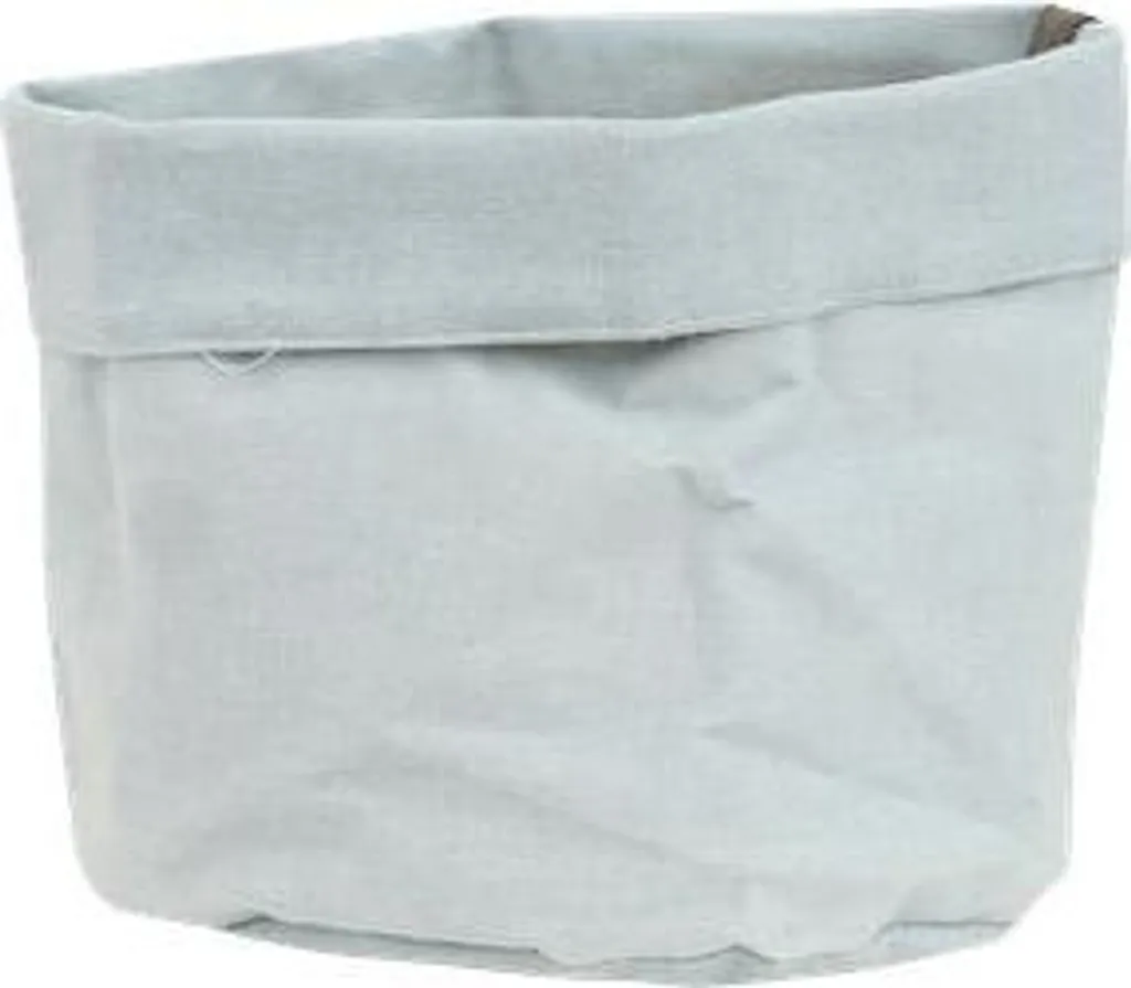 Pot de fleurs en tissu bleu D12 cm souple pour décoration d'intérieur