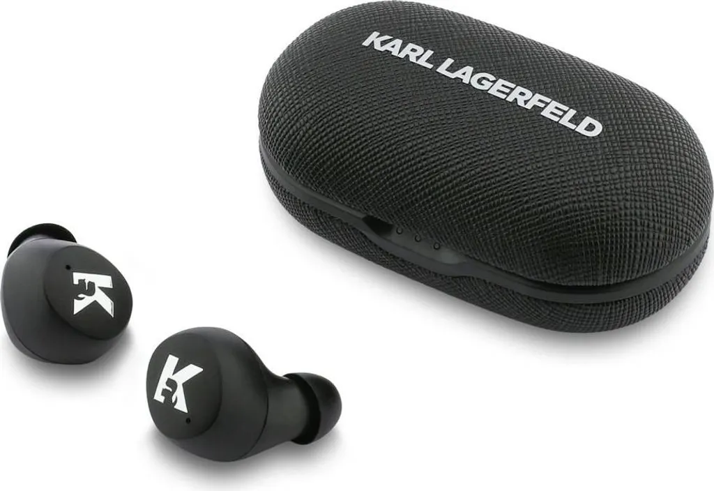 Écouteurs Sans Fil Bluetooth Karl Lagerfeld Saffiano avec Micro ENC Intégré