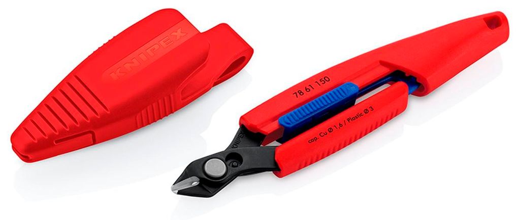 KNIPEX 78 61 150 V01 Slim Knips mit Holster Werkzeugstahl Produktbild 