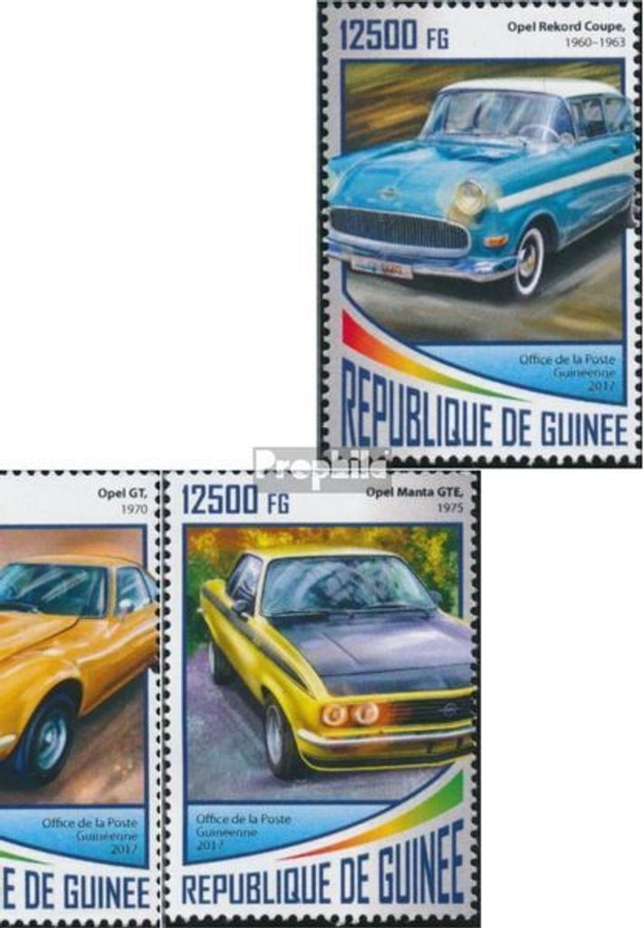 Briefmarken Guinea 2017 Mi 12715-12718 (kompl. Ausgabe) postfrisch Adam Opel