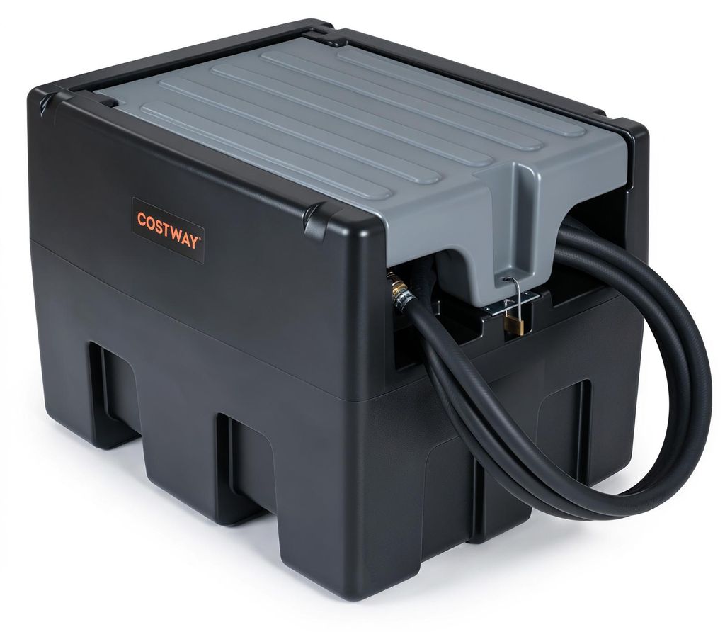 COSTWAY Dieseltank 180L tragbar mit 12V Pumpe, Tankanlage Produktbild 