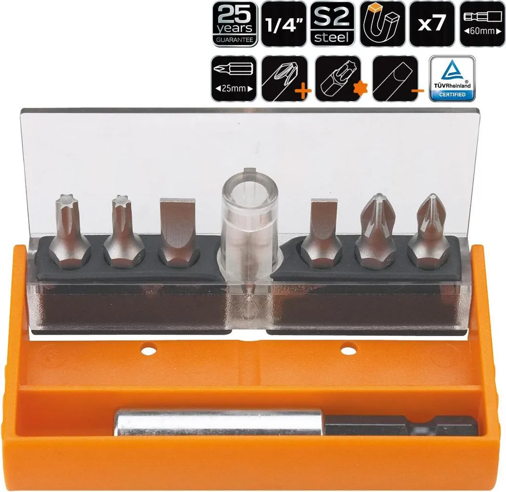 Set Giravite NEO 7 Pezzi: L'Acciaio S2 che Dura una Vita