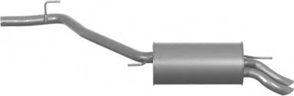 VEGAZ VS-342IMA Endschalldämpfer für VW Transporter IV Bus (70B, 70C, 7DB, 7DK, 70J, 70K, 7DC, 7DJ) Auspuff