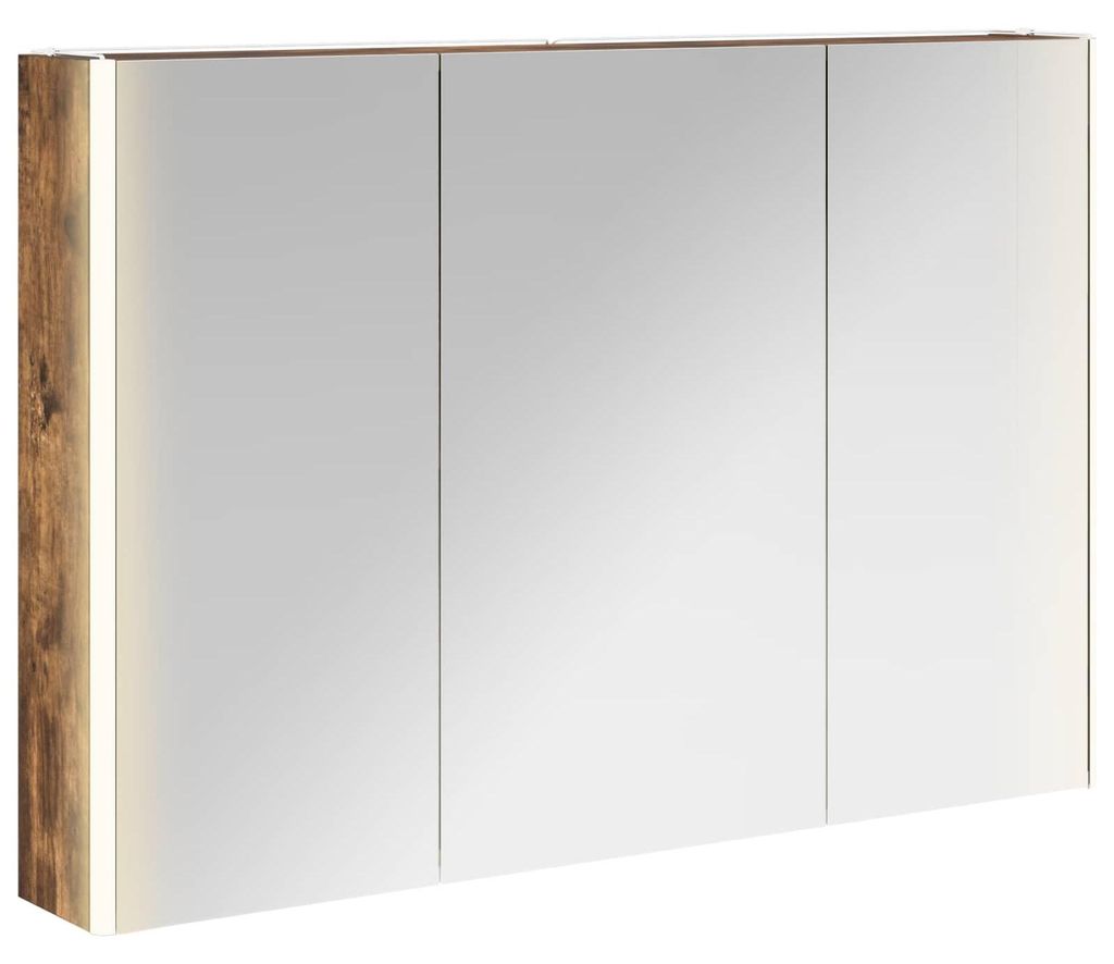 Badezimmerspiegelschrank Geräucherte Eiche 103,5 x 15,5 x 70 cm