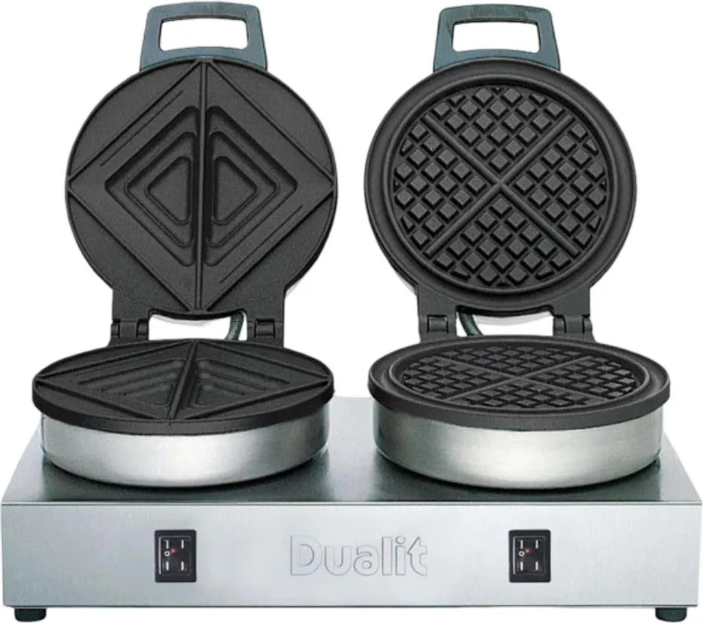 Appareil croques et gaufres professionnel Dualit 73011 inox brossé