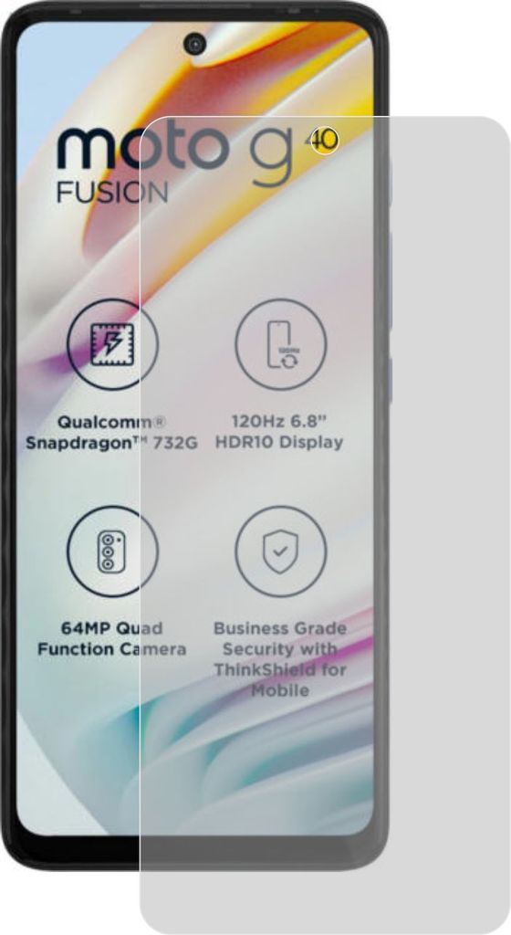 2x Motorola Moto G40 Fusion 2x Premium Panzerfolie 7H Schutzfolie Antibakteriell Antischock
