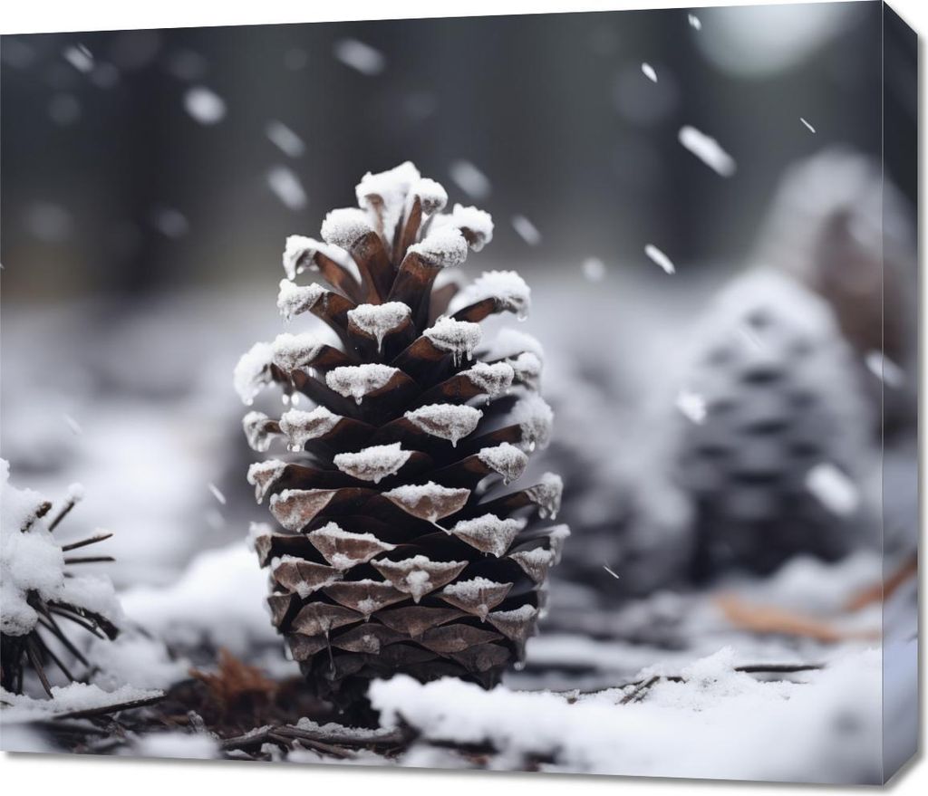 Bild 70x60cm Winterliche Ruhe