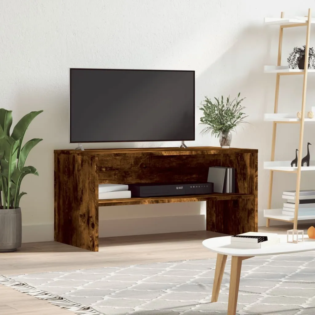 Mobile TV Maison Exclusive Rovere Affumicato 80x40x40 - Stile Moderno