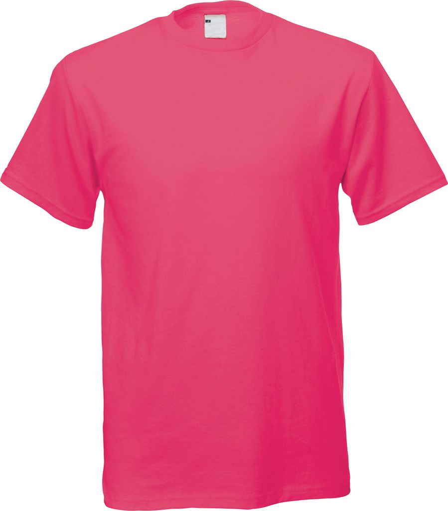 Herren Kurzarm Freizeit T-Shirt BC3904 (Medium) (Hot Pink)