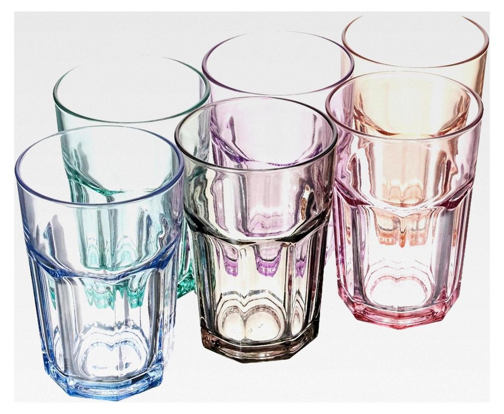 Set aus 6 Softdrinkgläsern 365 cc