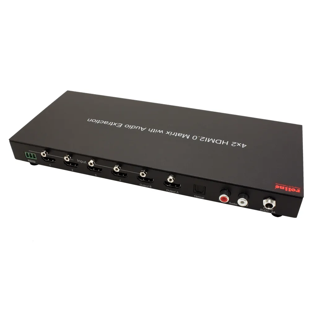 Switch HDMI 4x2 Matrix 4K avec Télécommande pour Installation Vidéo - 7