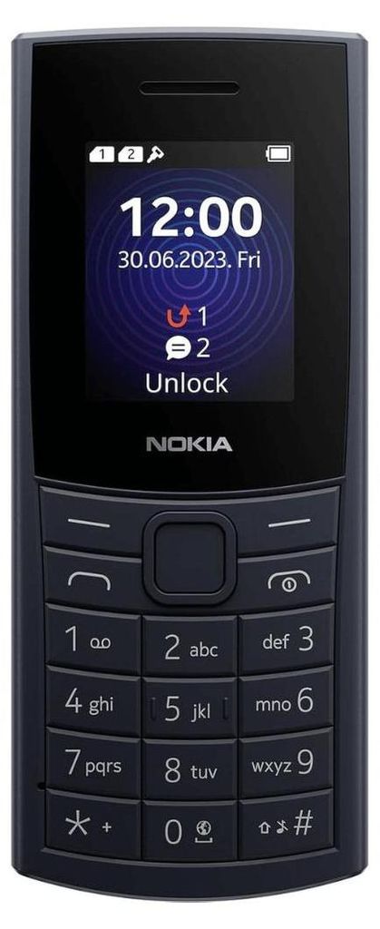 Nokia 110 4G 2024 Téléphone Mobile Bleu Double SIM Ecran Image du produit 