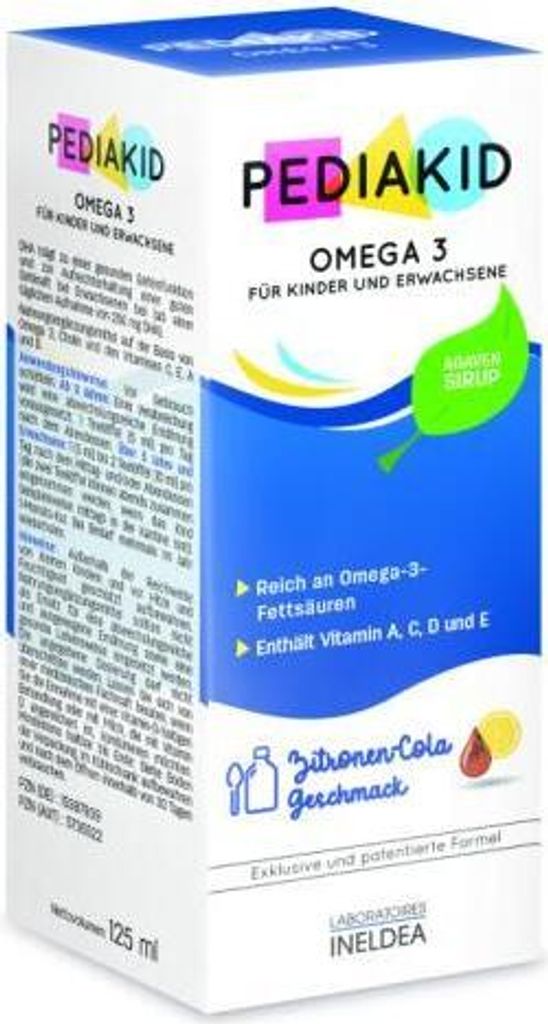 Pediacid - Omega 3, 125 ml SIR Obrázek produktu 