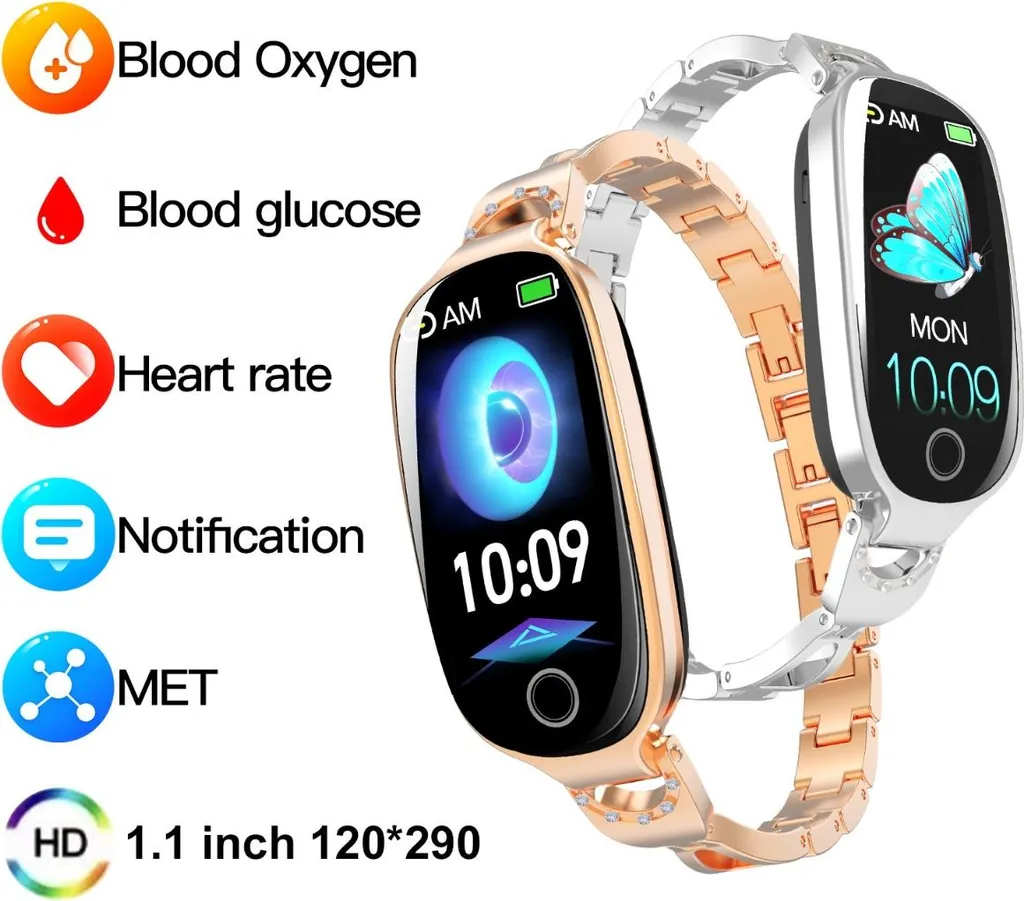 Recensione INF Smartwatch Donna: Acciaio, SpO2 e Pressione - Offerta - 11