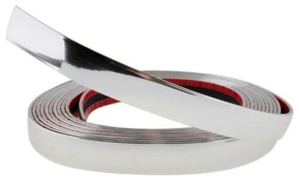 30mm Profi Chrom Stripe Streifen Selbstklebend Aufkleber PKW LKW z.B Kühlergrill – Produktansicht