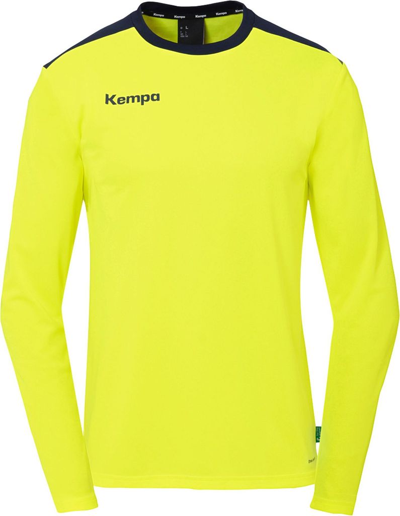 Kempa Emotion 27 Langarmshirt Herren fluo gelb marine Gr S