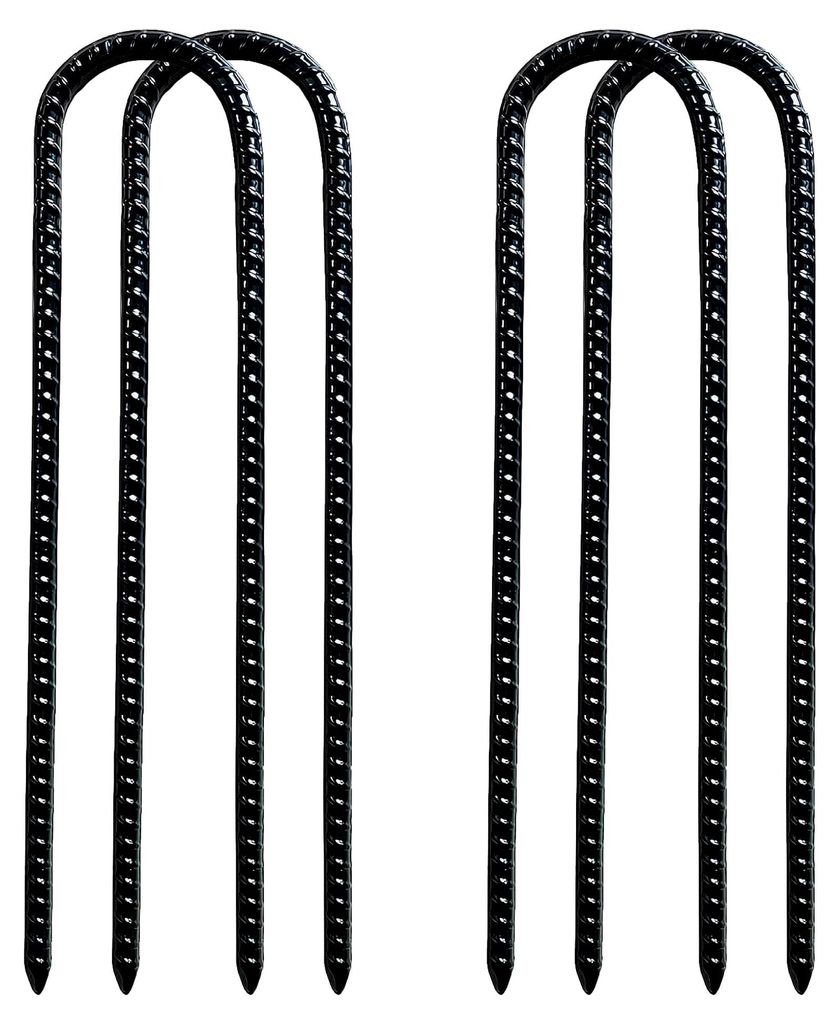 Bodenanker für Zelte U-förmige Heringe 4 Stück 30 cm