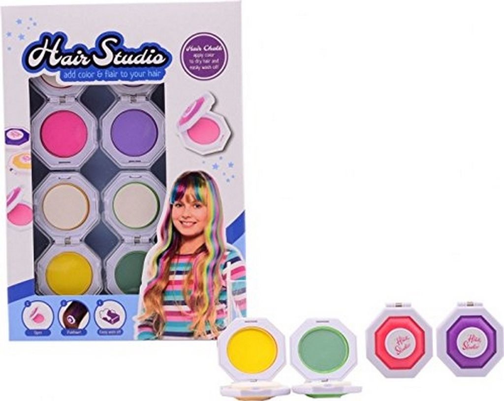 Haarkrijt kleurset in vensterdoos 27585