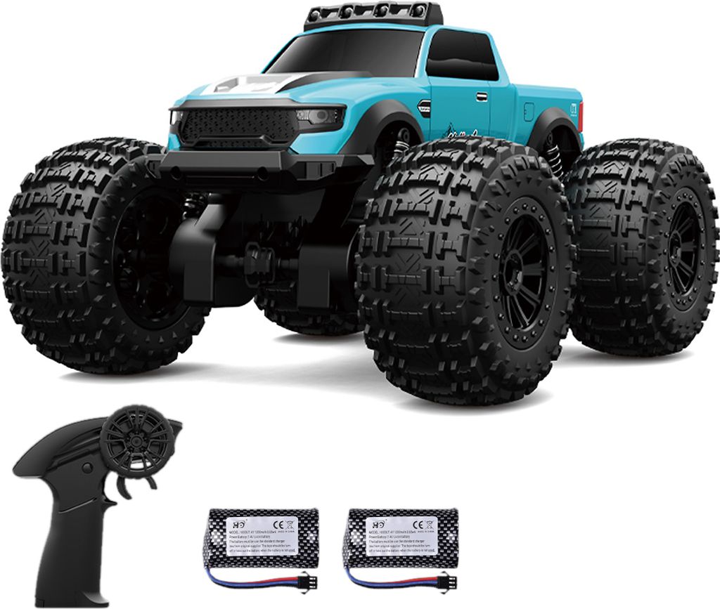 Amphibisches ferngesteuertes Auto, 2,4 GHz 4WD Gelaendewagen mit Scheinwerfern, 360¡ã drehbares wasserdichtes Stunt-Auto als Geschenk fuer Kinder...