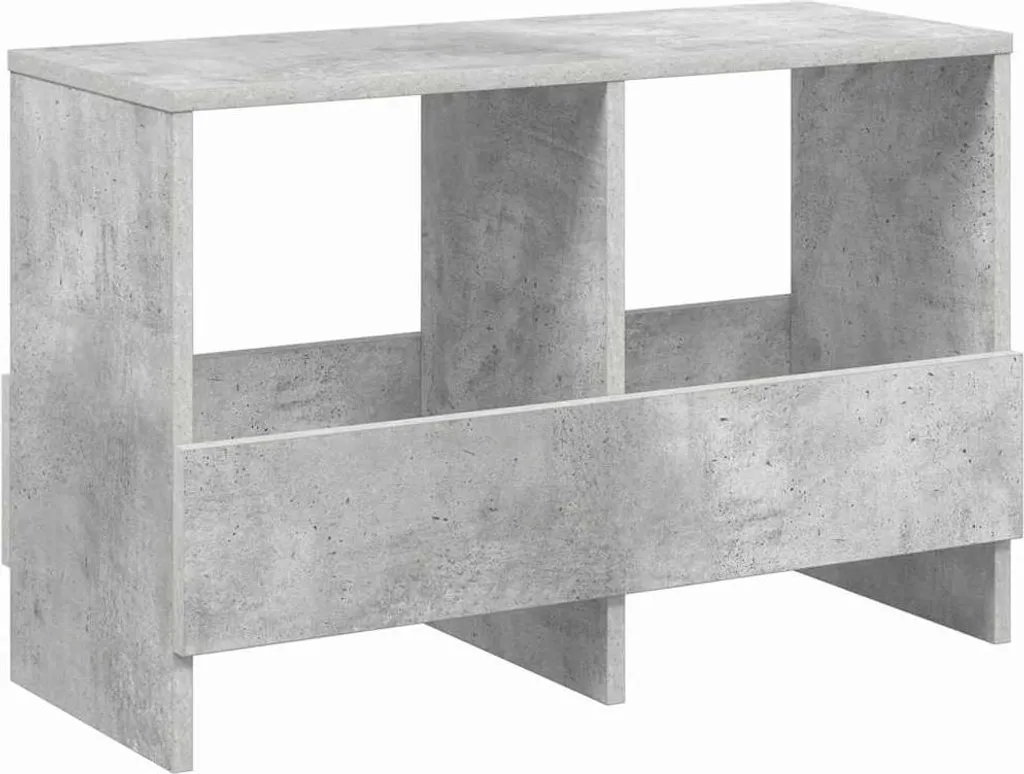 vidaXL Portariviste grigio cemento 68,5 x 30 x 45 cm