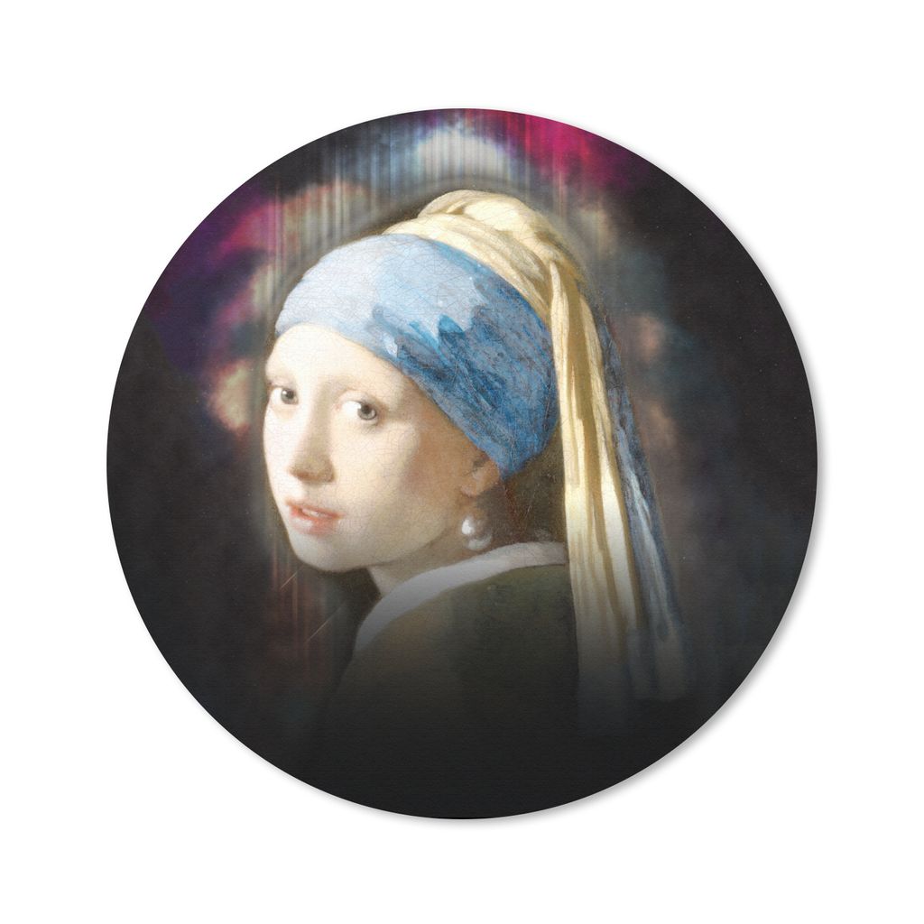 MuchoWow Mauspad Mousepad Das Mädchen mit dem Perlenohrring - Vermeer - Kunst 50x50 cm - Mousepads - Maus Mat - Pad - Mausunterlage - Vinyl