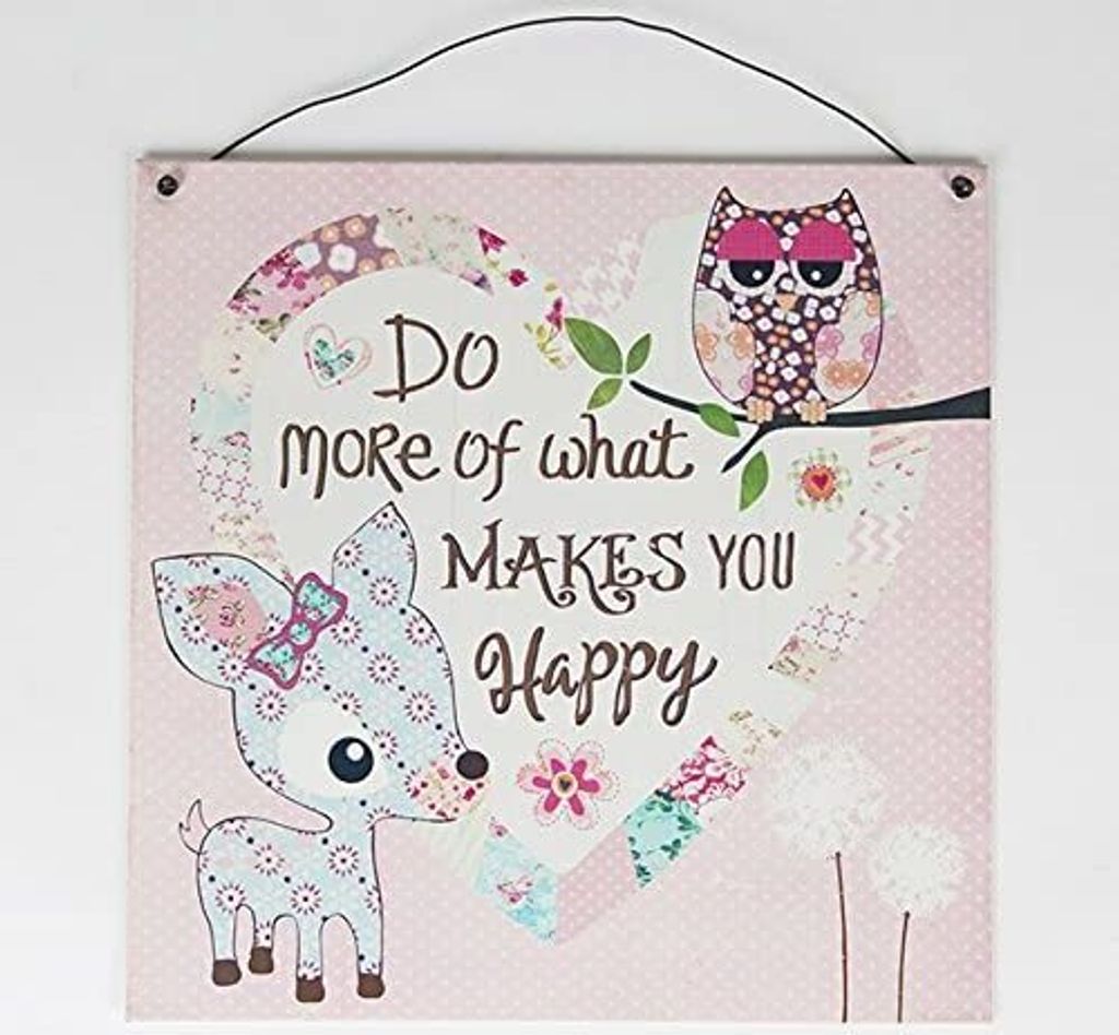 Sass & Belle Süßes Metallschild Do More of What Makes You Produktbild 