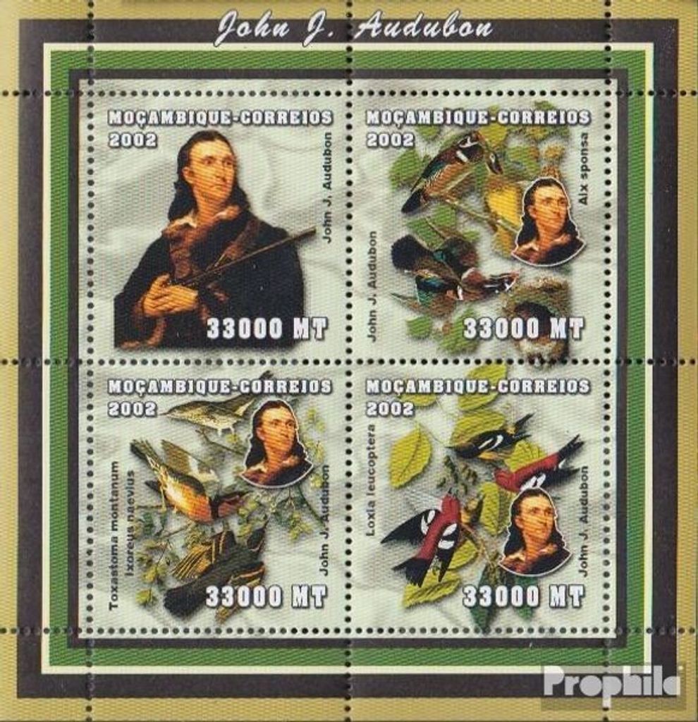Briefmarken Mosambik 2002 Mi 2540-2543 Kleinbogen postfrisch Persönlichkeiten