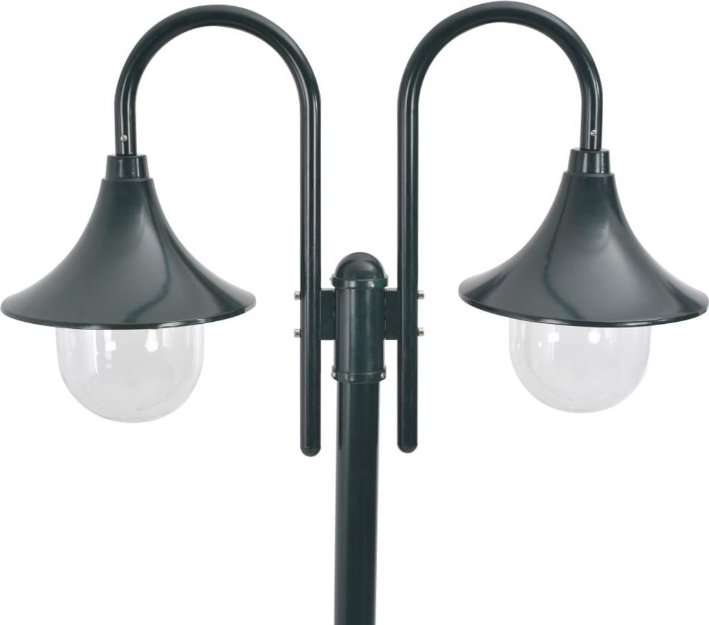 vidaXL Zahradní sloupkové světlo E27 220 cm Hliníková 2 Obrázek produktu 